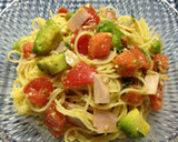 超簡単‼ トマトとツナの和風冷製パスタ作り方6写真