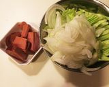 買った 惣菜 で、オールスター丼①作り方2写真