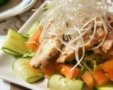 おつまみにも!「蒸し鶏の冷製ねぎ塩だれ」作り方9写真