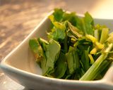ルッコラーと佃煮・茸ミックスのソウメン作り方1写真