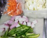 ヘルシー♪肉無し◆かまぼこ焼きそば作り方1写真