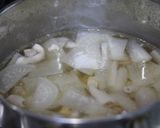 大根と鶏肉の香菜(パクチー)スープ作り方4写真