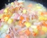 ベーコンと野菜のミルクスープ（シチュー）作り方6写真