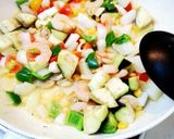夏野菜とシーフードのチリソース炒め作り方4写真