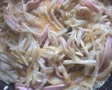 大量大根とソーセージの卵甘辛煮作り方4写真