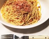 【簡単昼飯】和風納豆カルボナーラ作り方8写真
