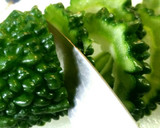 絶品！ゴーヤと塩こんぶの中華風和え物作り方1写真