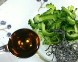 絶品！ゴーヤと塩こんぶの中華風和え物作り方4写真