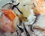 海老と芽ひじきの炊き込みご飯作り方6写真