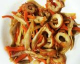 残り物のきんぴらで炊き込みご飯**作り方1写真