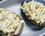 アボカドのめんたいチーズ焼き作り方3写真