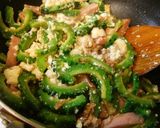 沖縄の味◇ゴーヤチャンプルーにんにく風味作り方5写真