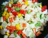 夏休みのランチに!夏野菜丼作り方4写真