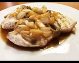 かじきのレンジ蒸し 梅肉のソース☆*+作り方1写真