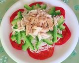 夏らしく*ゴーヤでバンバンジー素麺作り方6写真