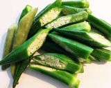オクラとササミの麺つゆ和え作り方2写真