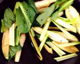☆夏バテ撃退☆ごま油と酢醤油の焼うどん作り方4写真