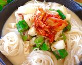 オクラと山芋のスタミナ豆乳そうめん♡作り方4写真