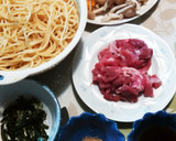 完熟ゴーヤと豚肉の和風パスタ作り方1写真