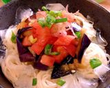 オクラと山芋のスタミナ豆乳そうめん♡作り方5写真