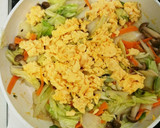 優しいお味♪白菜と卵の和風炒め物作り方4写真