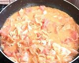 盆の料理で残ったエビの殻でクリームパスタ作り方3写真