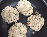 育毛！鮭と豆腐で黒ゴマハンバーグ作り方5写真