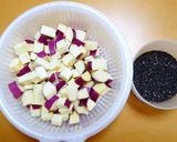 HB早焼き♪黒ごまさつま芋ソフトフランス作り方1写真