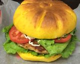 ハロウインかぼちゃおばけバーガーぱん♪作り方18写真