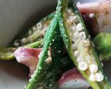 オクラとたこのさっぱり甘酢あえ作り方7写真