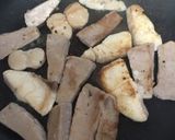 刺身でココナッツオイルソテー♪作り方4写真
