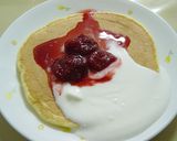 日曜の朝はヨーグルトパンケーキ作り方5写真