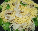 ピーマンと豚バラでシンプル塩パスタ作り方4写真