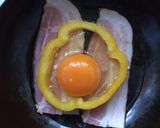 小さいフライパンでベーコンエッグ作り方3写真