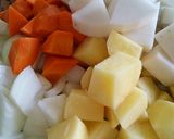 ゴロゴロ野菜汁。作り方1写真