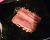 ひじきご飯で♪ハム&チーズのおにぎらず♡作り方3写真