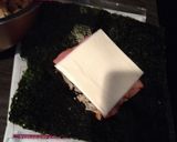 ひじきご飯で♪ハム&チーズのおにぎらず♡作り方4写真