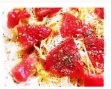 新玉ねぎとマグロのカルパッチョ作り方5写真