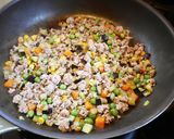 簡単！ひき肉となす♪甘辛のめんつゆ素麺作り方4写真