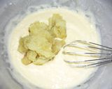 芋とりんごのコンポートが入ったＨケーキ❤作り方5写真