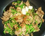 速くて簡単！優しい味の牛焼肉・ピーマン作り方4写真