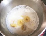 離乳食★バナナのミルク煮★風邪の時にも作り方1写真