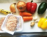 夏だ！ドライカレー 挽肉カレー作り方1写真