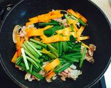 豆腐とニラのピリ辛チャンプルー作り方4写真