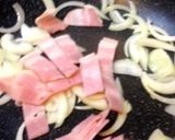 ベーコンとしめじのクリームパスタ　作り方7写真