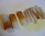 かぼちゃとちくわのキンピラ風作り方1写真