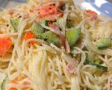 簡単おつまみ☆全部茹での素麺サラダ作り方5写真