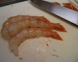 エビを挟んだ贅沢エビフライ作り方1写真