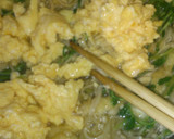 簡単副菜♡豆苗とえのきのふんわり卵炒め作り方3写真