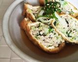 油揚げのトースター焼き。肉みそチーズのせ作り方5写真